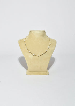 Silver Pearl Necklace