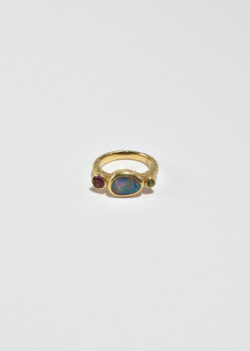 Gold Multi Stone Ring