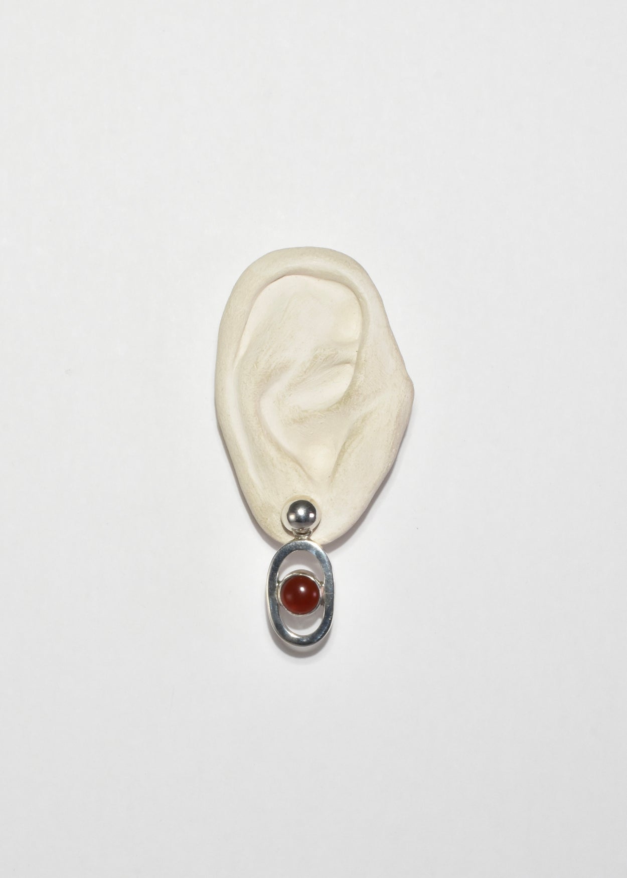 Oval Carnelian Earrings