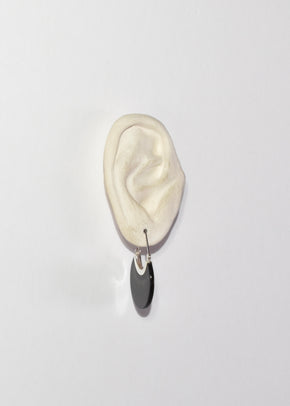 Onyx Hoop Earrings