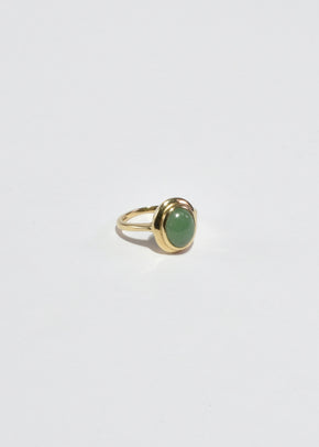 Gold Jade Ring