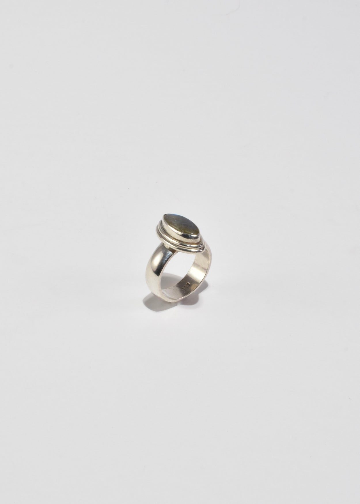 Silver Labradorite Ring