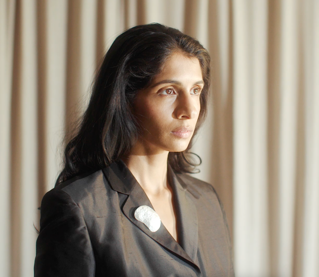 Sterling Hammered Brooch