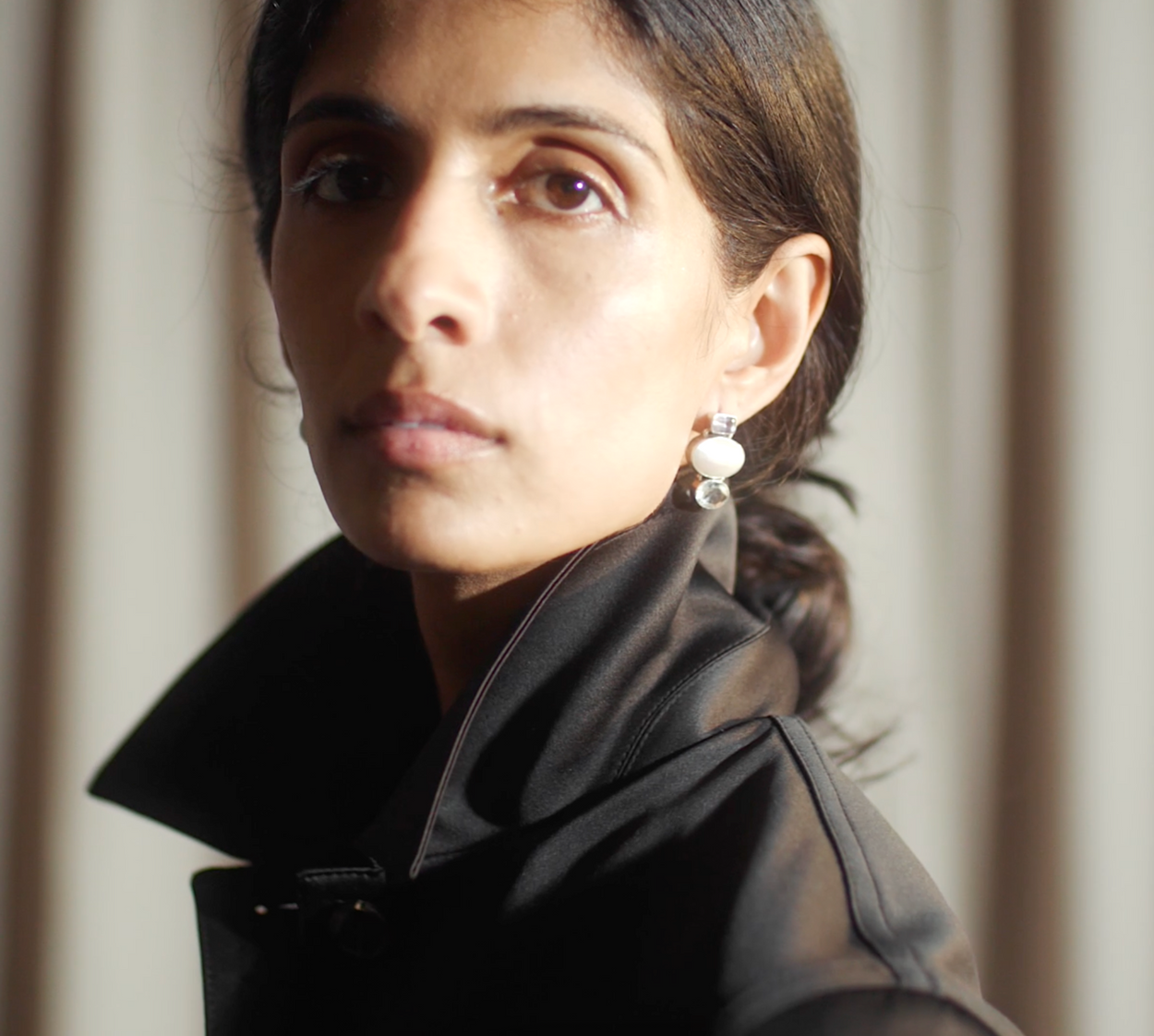 Amethyst Pearl Quartz Earrings