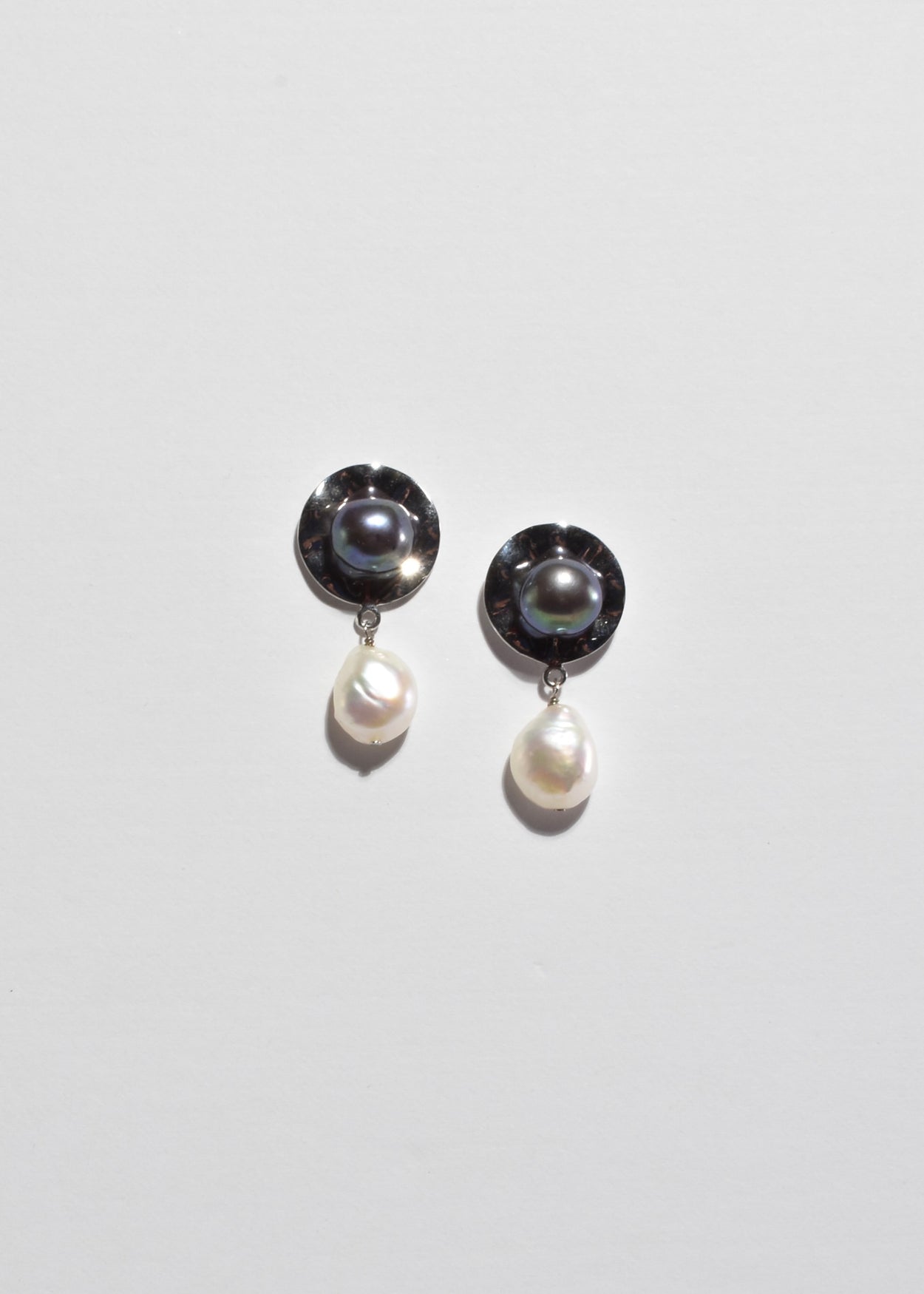 Double Pearl Earrings