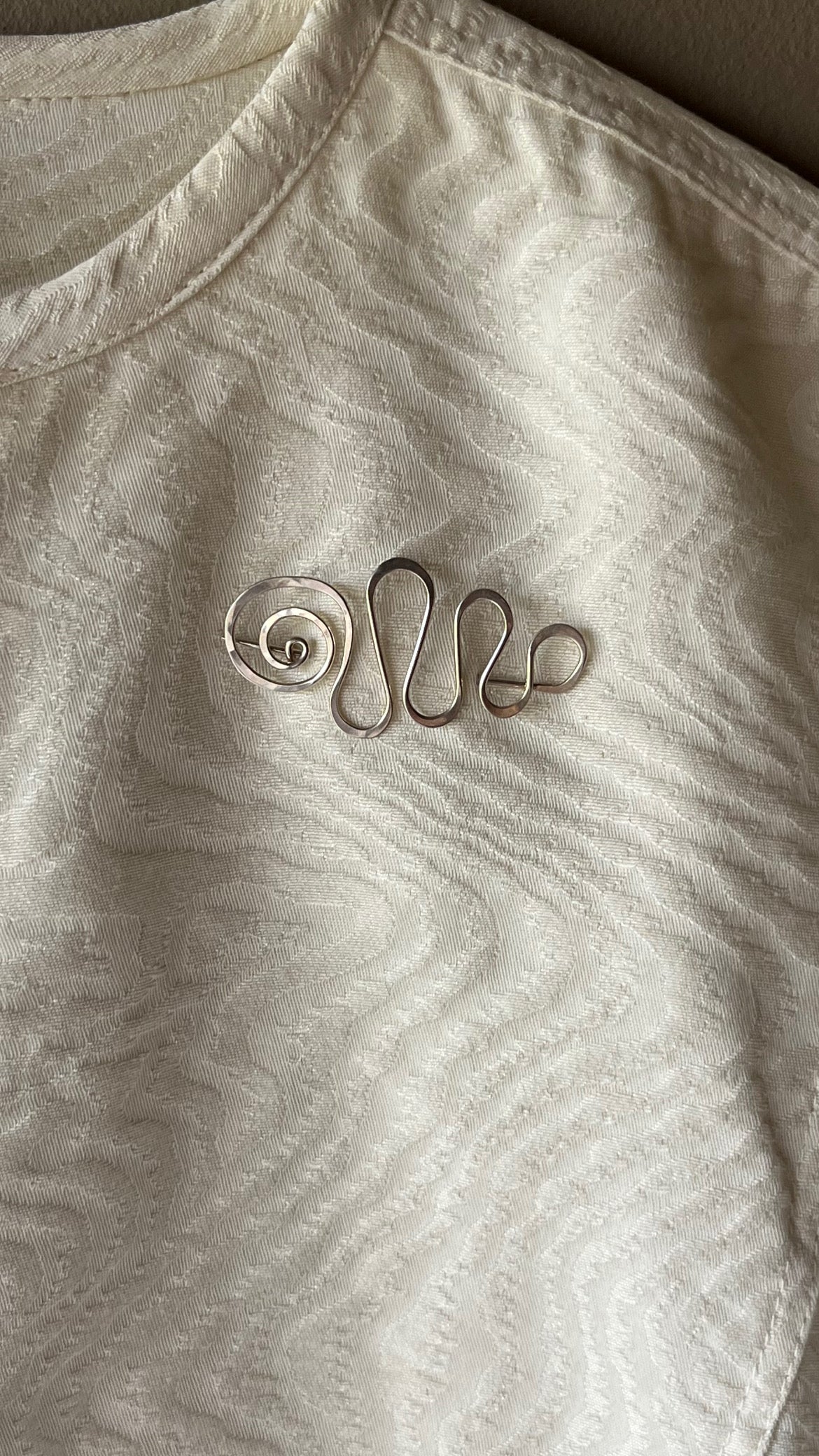 Abstract Spiral Brooch