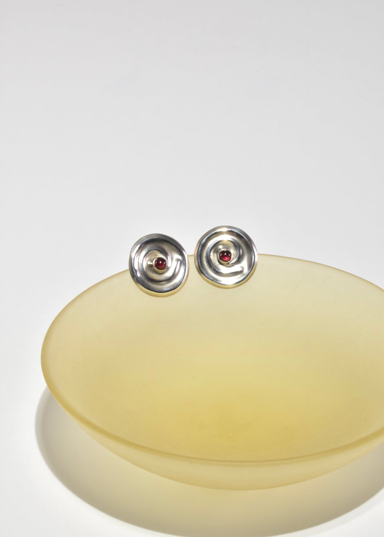 Spiral Ruby Earrings