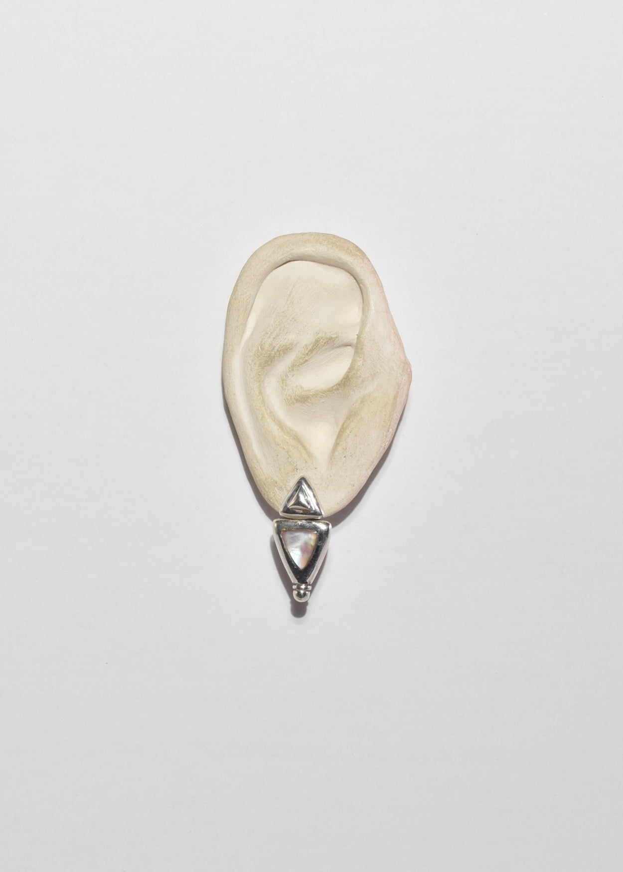Mother of Pearl Triangle Earrings