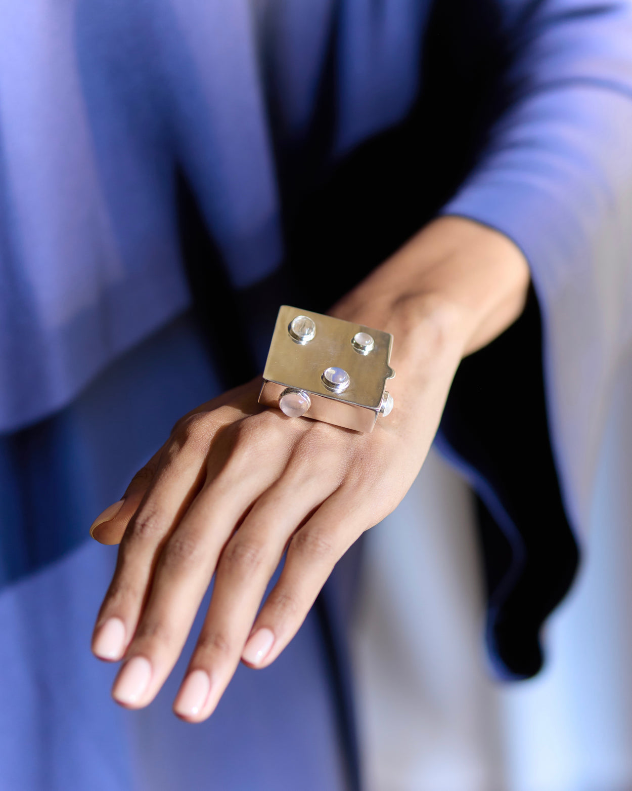 Sterling Quartz Pillbox