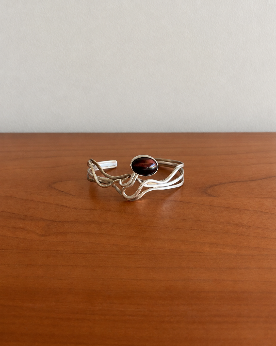 Abstract Cat's Eye Cuff Bracelet