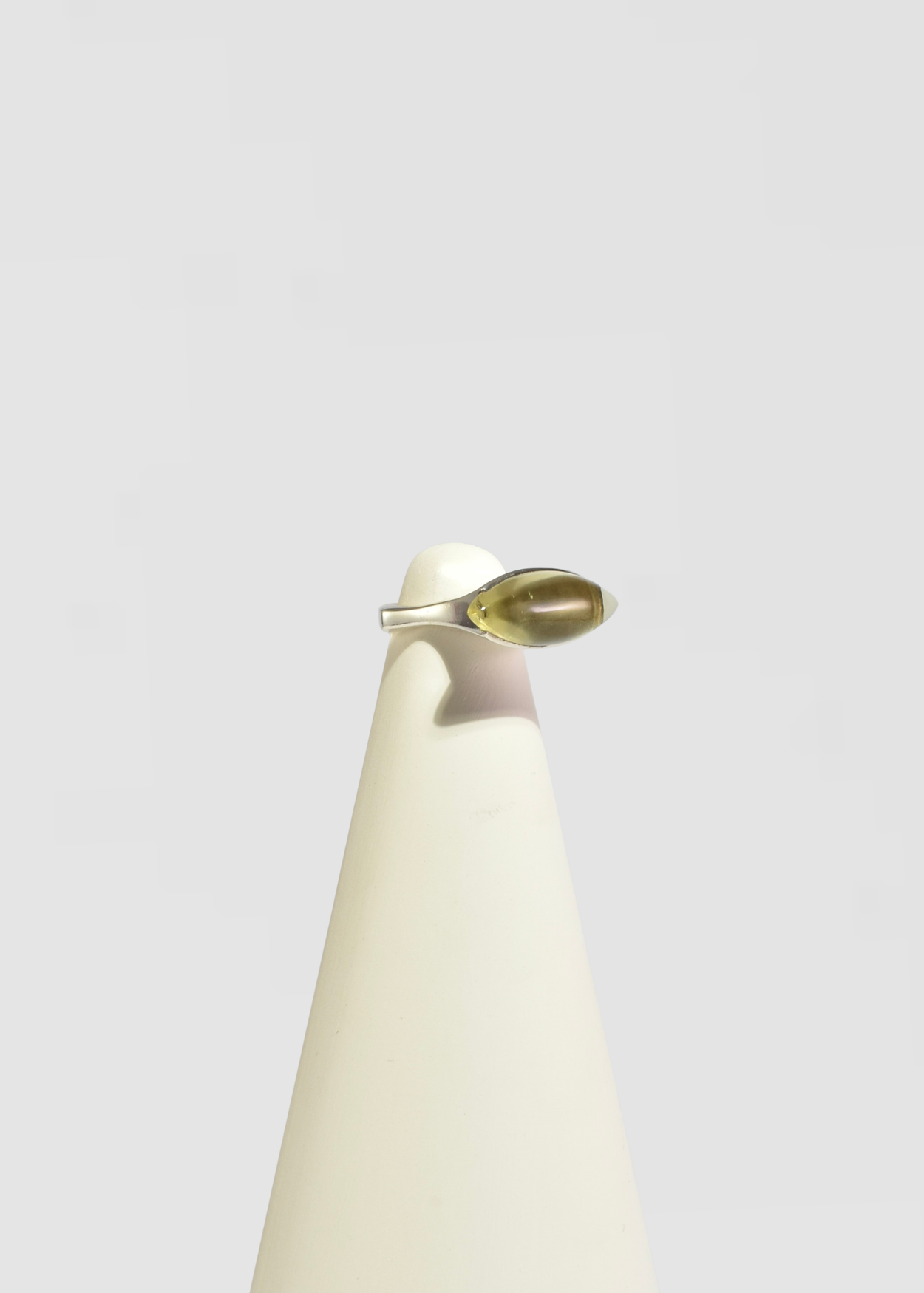 Modernist Lemon Quartz Ring