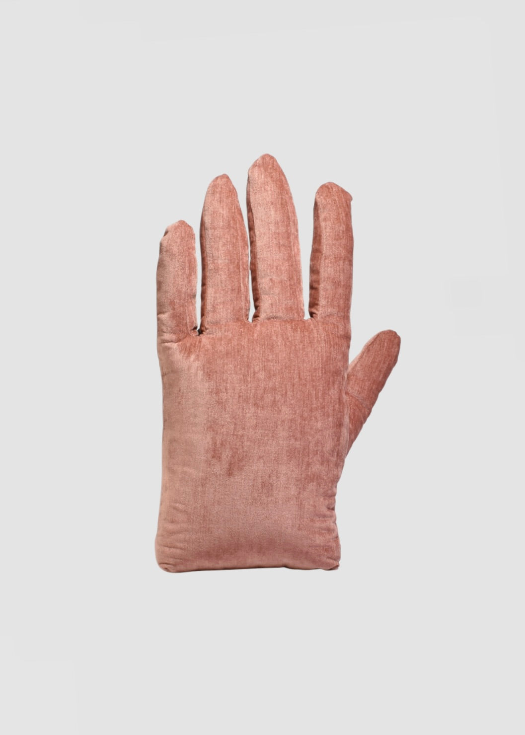 Left Hand Pillow in Rose Chenille