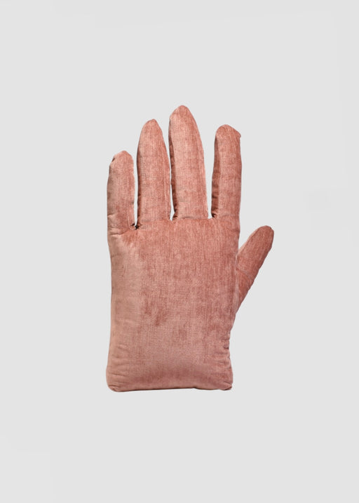 Left Hand Pillow in Rose Chenille