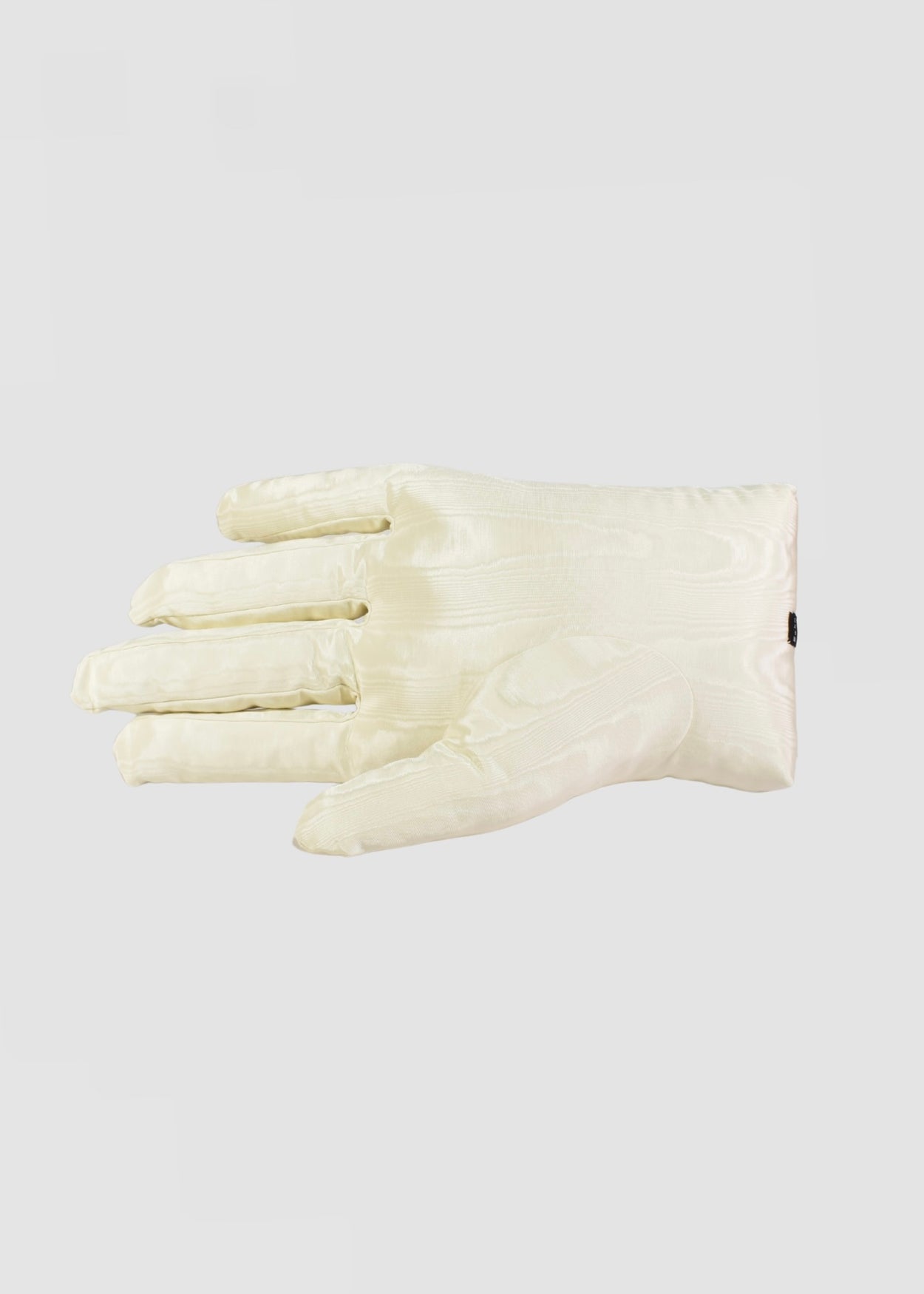 Left Hand Pillow in Ivory Moiré