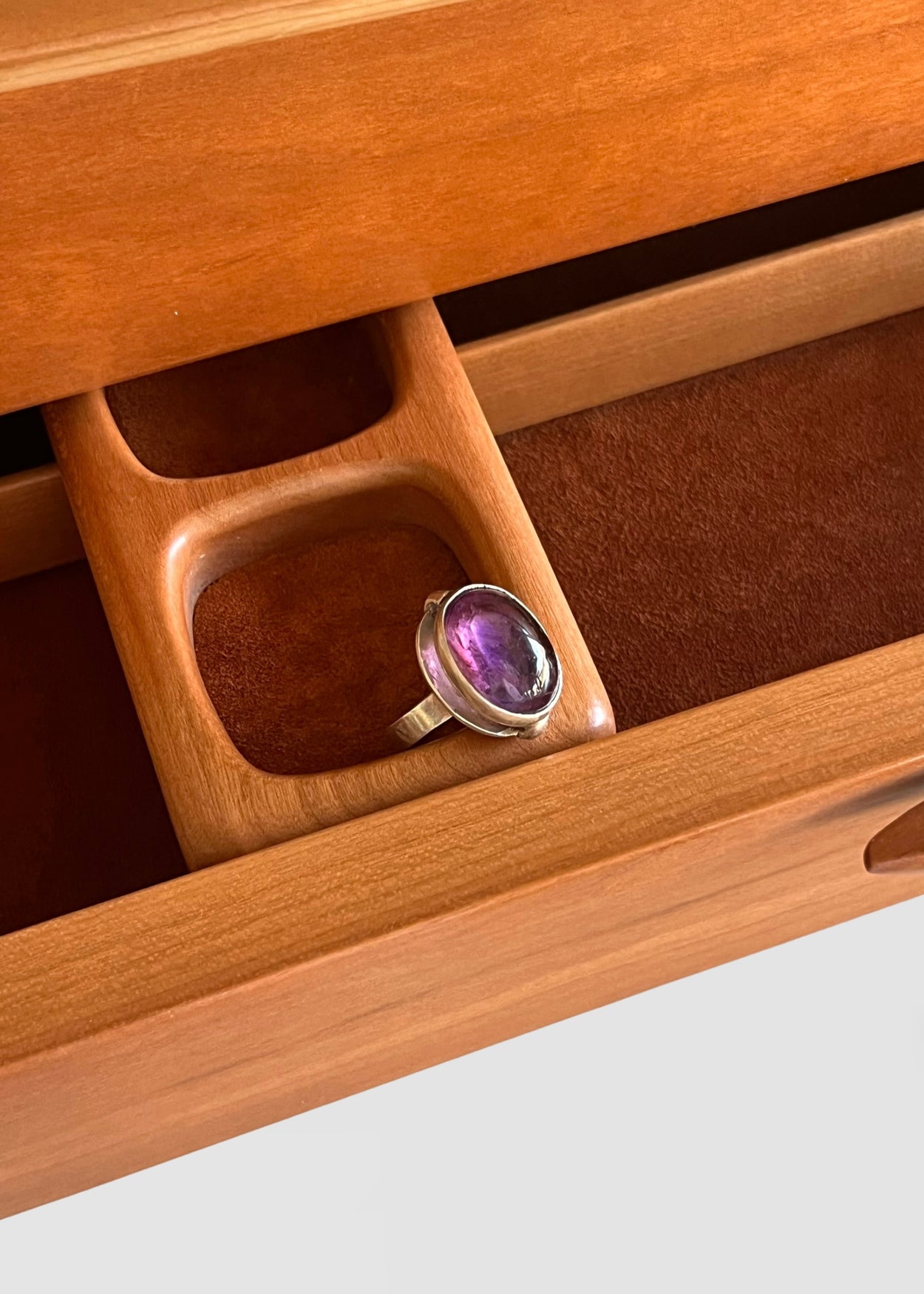 Modernist Amethyst Ring