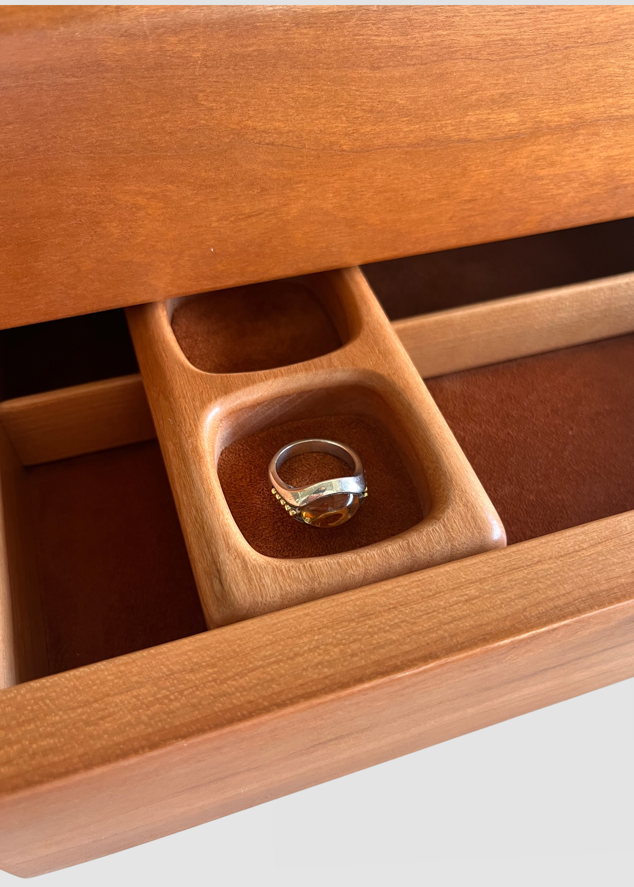 Studded Citrine Ring