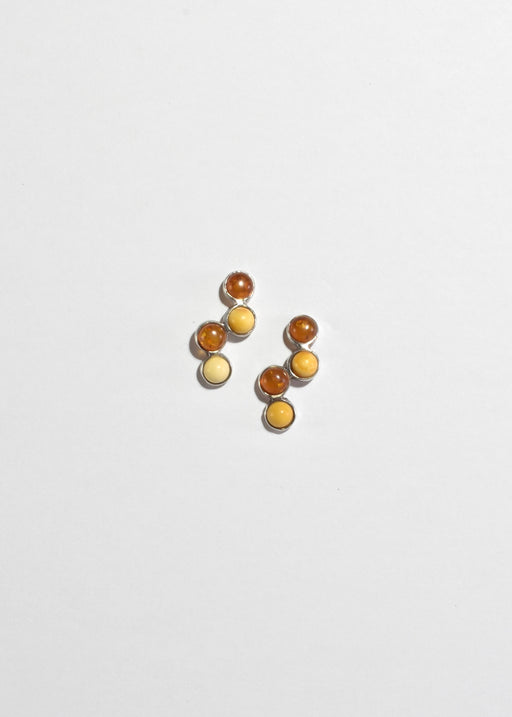 Amber Cluster Earrings