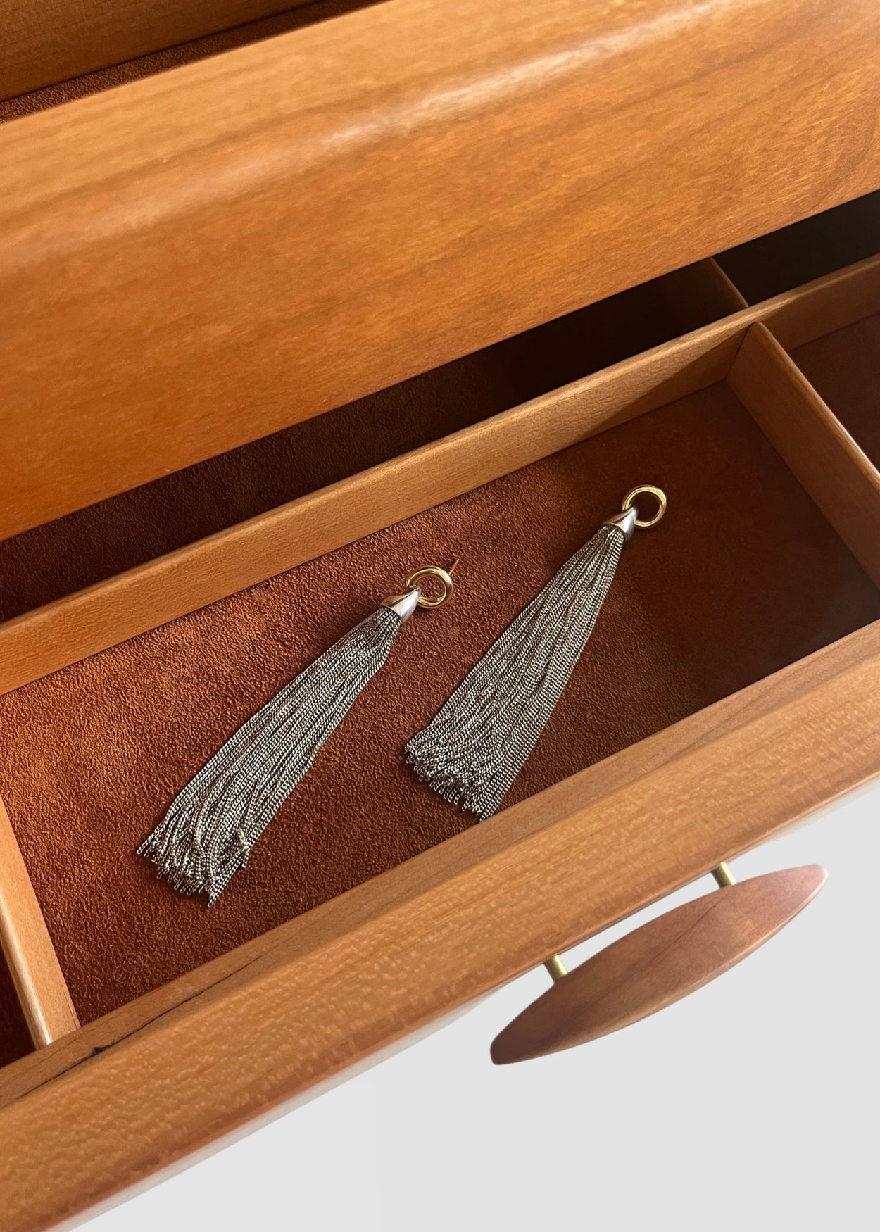 Two-Tone Fringe Earrings