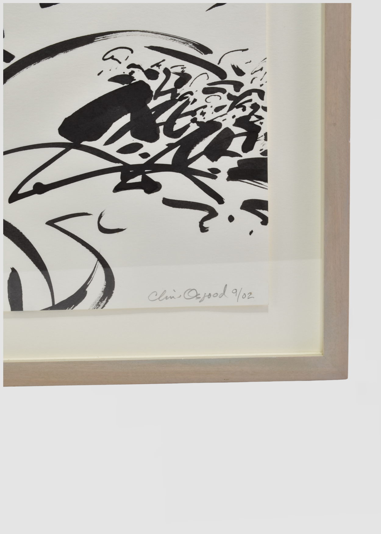 Abstract Ink on Paper, Framed