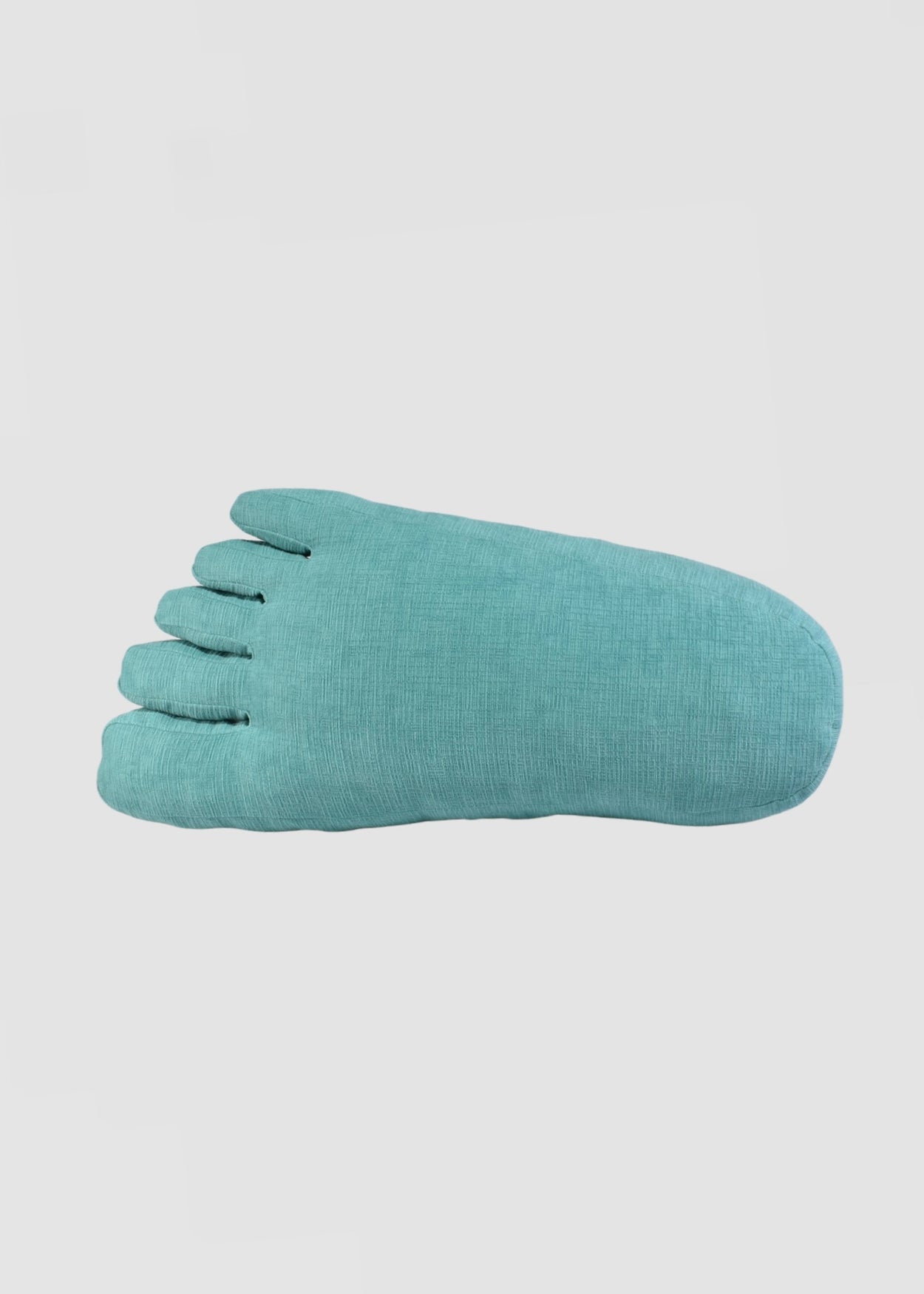 Foot Pillow in Teal Chenille