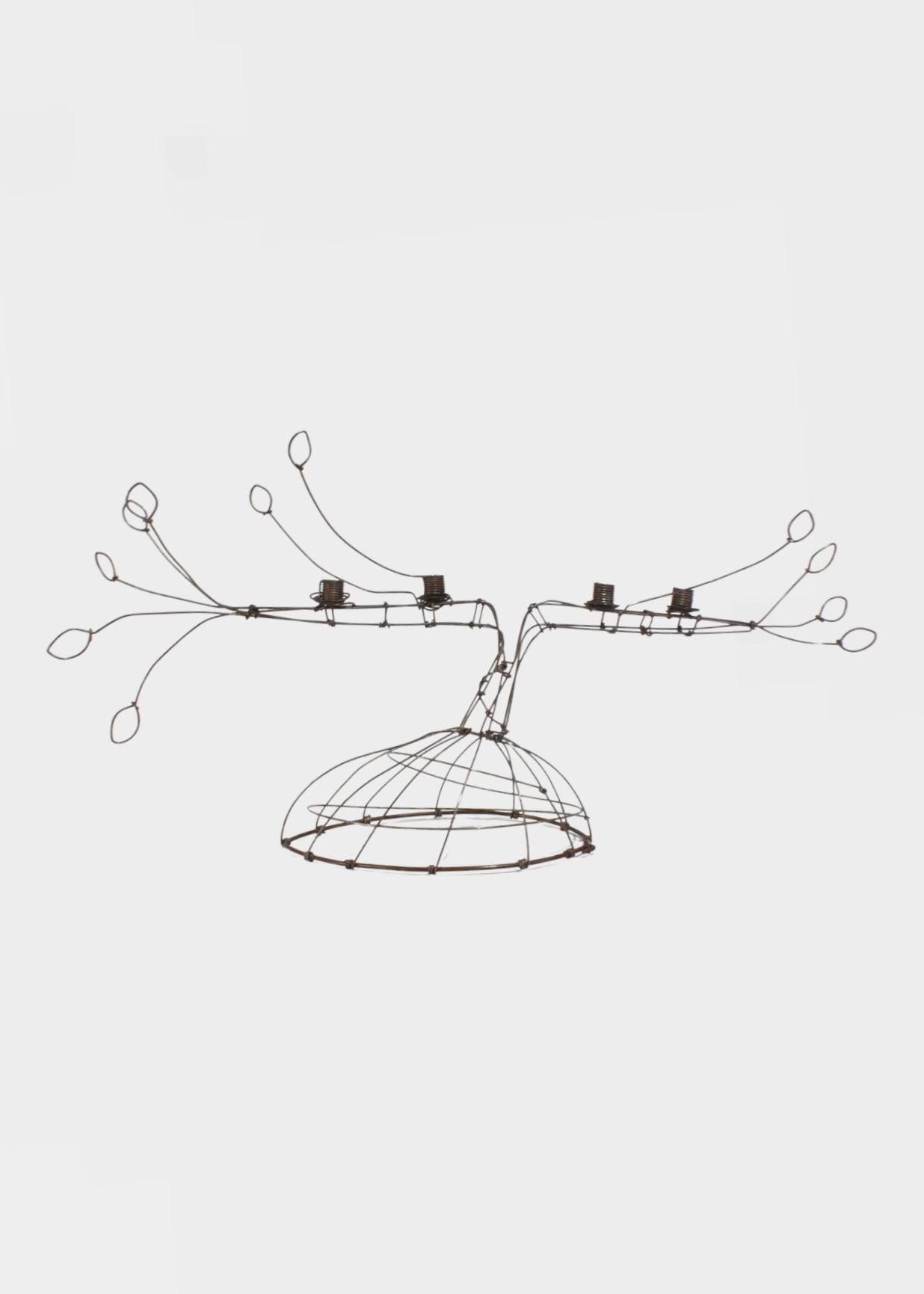 Sculptural Wire Candelabra