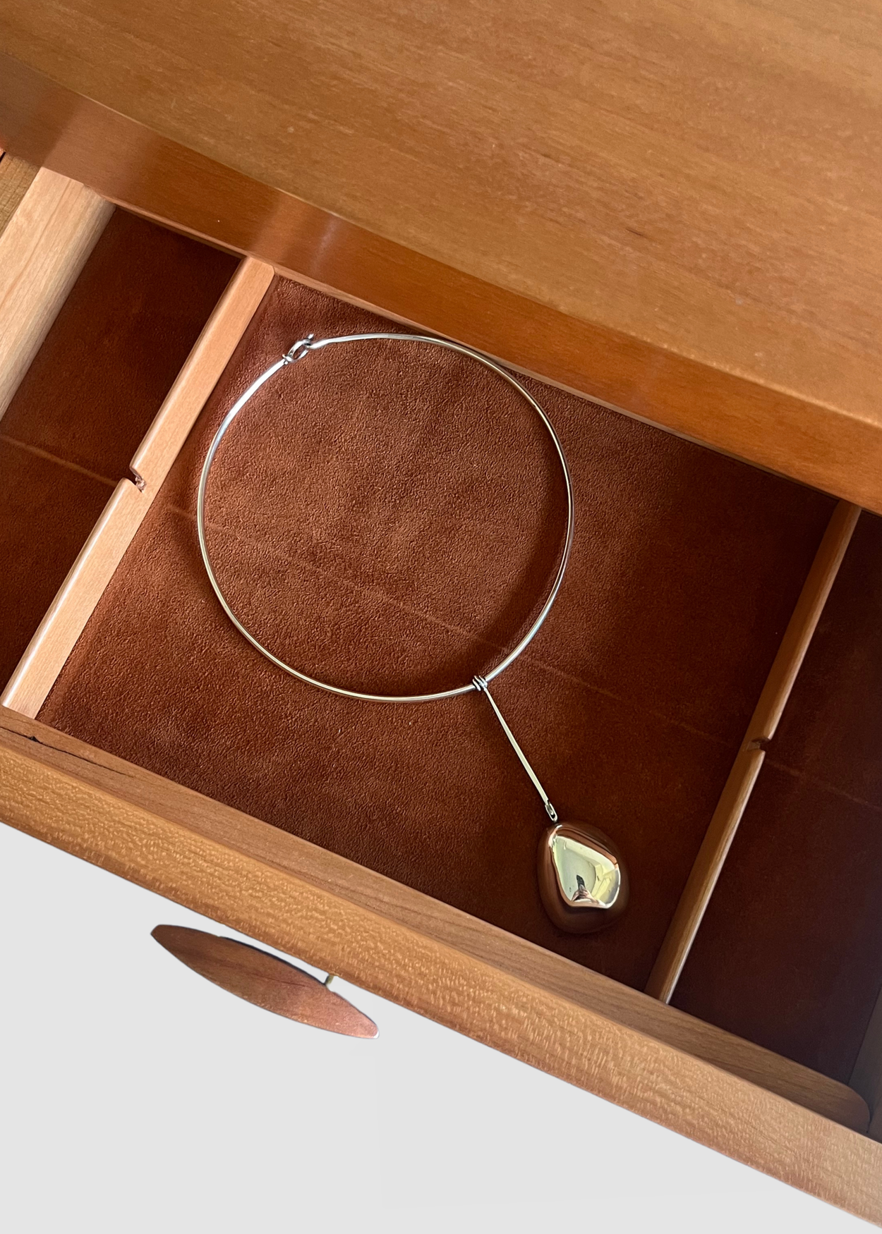 Sculptural Sterling Collar Necklace