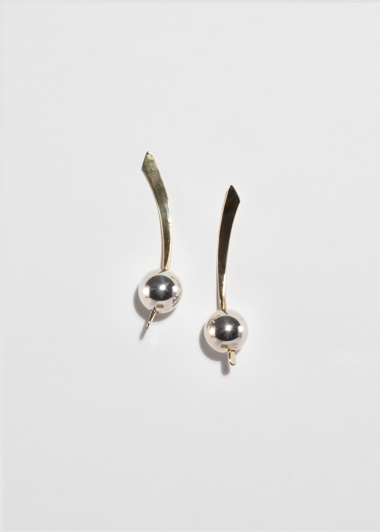 Modernist Two-Tone Earrings