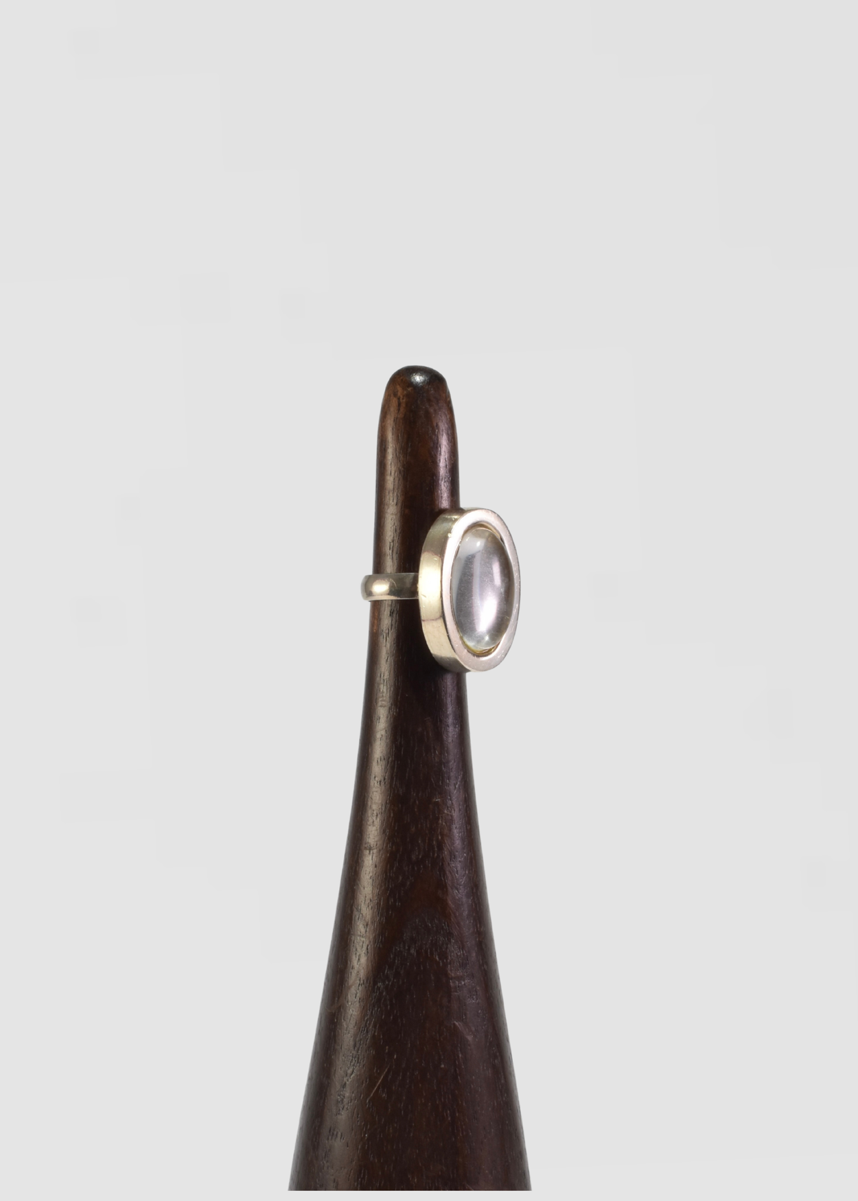 Oval Crystal Ring