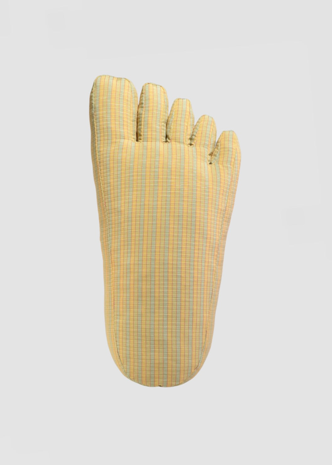 Foot Pillow in Yellow Check