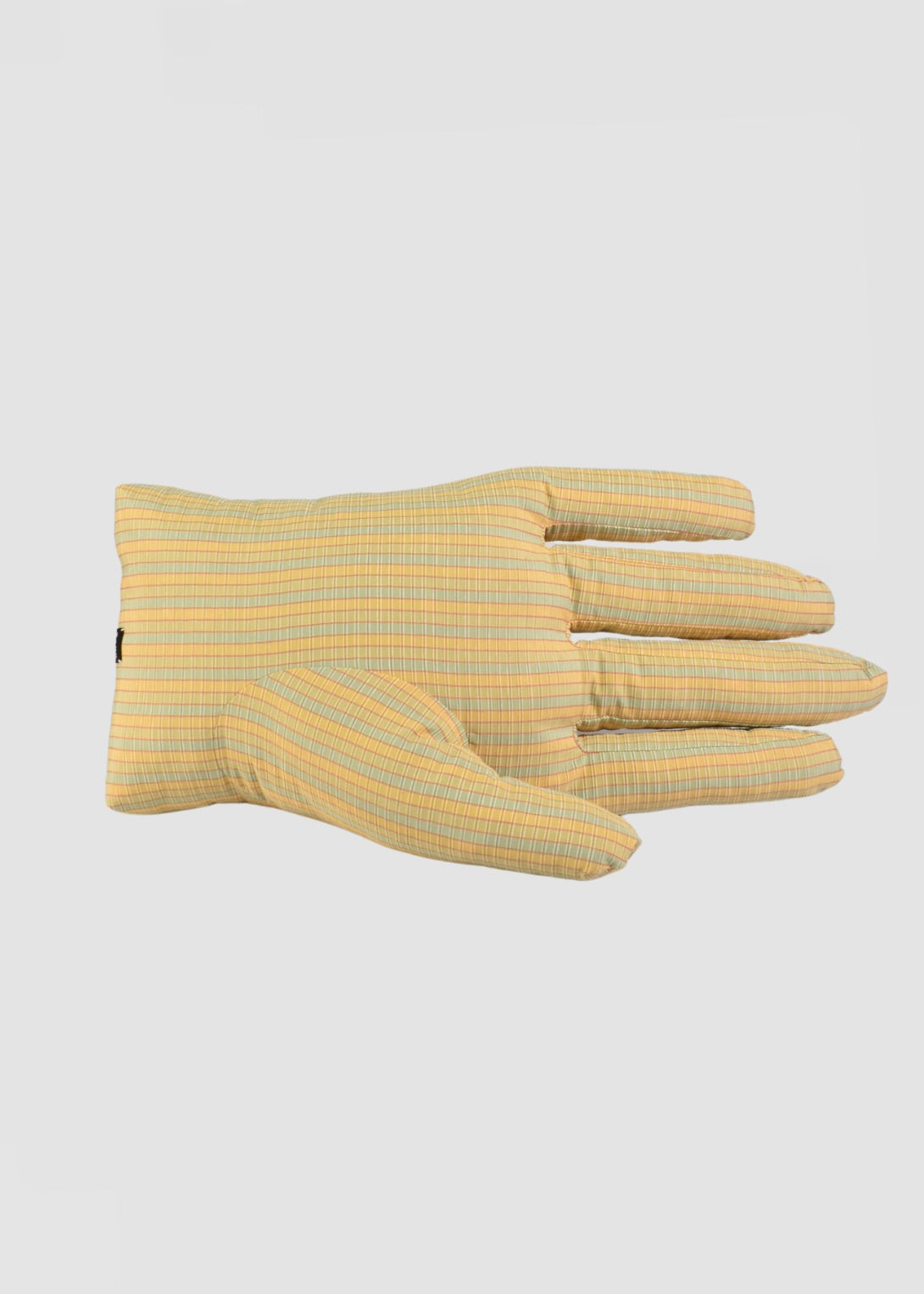 Right Hand Pillow in Yellow Check