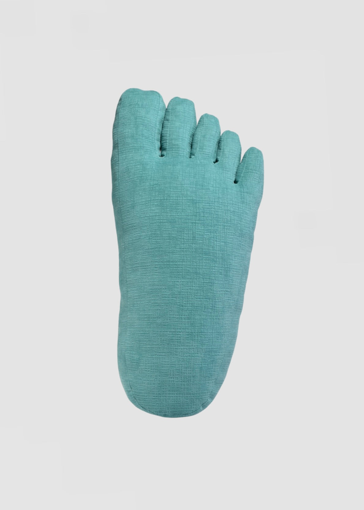 Foot Pillow in Teal Chenille