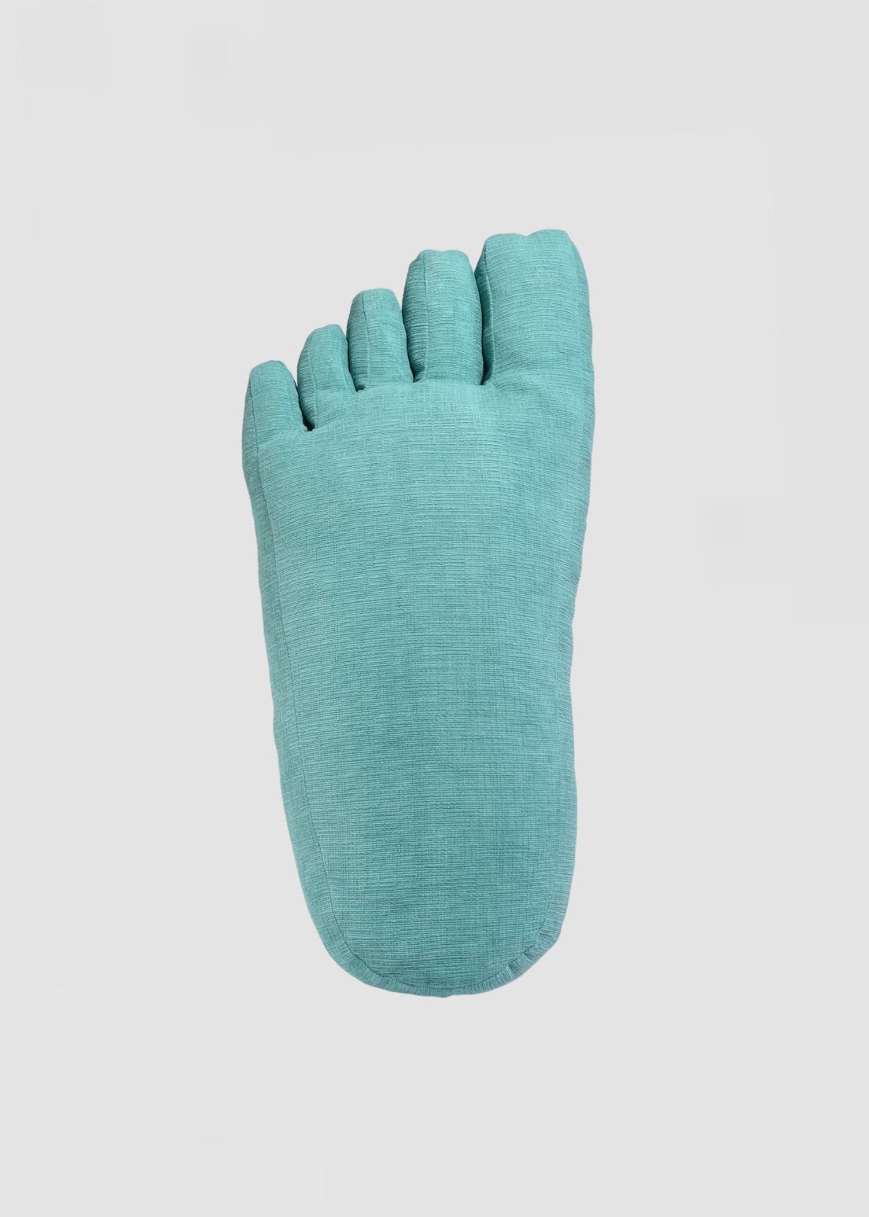 Foot Pillow in Teal Chenille