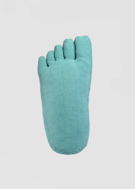 Foot Pillow in Teal Chenille