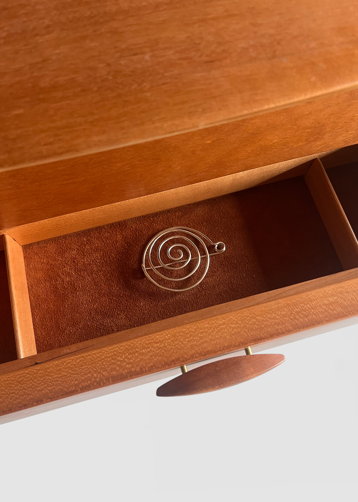 Sterling Spiral Brooch