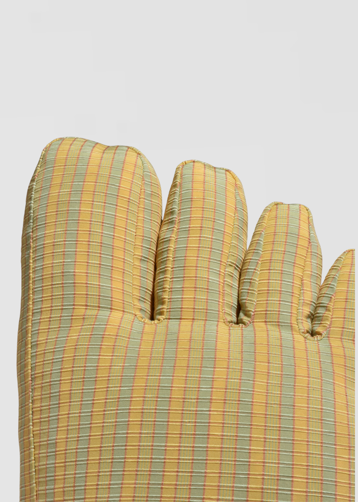 Foot Pillow in Yellow Check