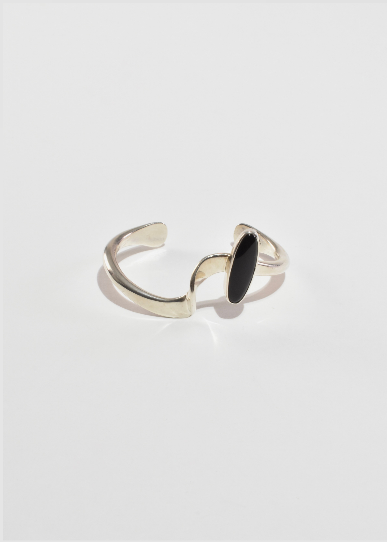 Curved Onyx Cuff Bracelet