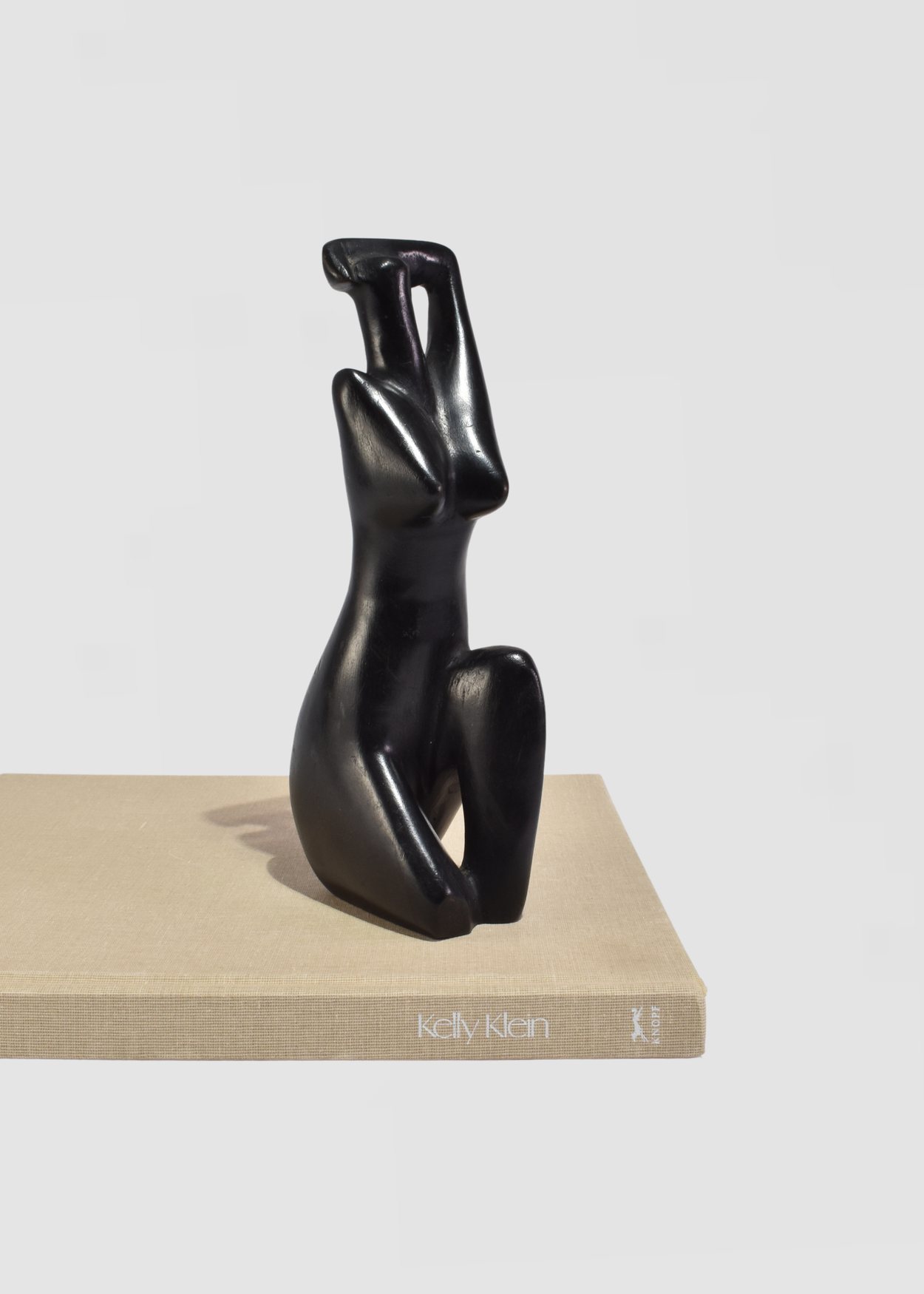 Abstract Carved Wood Figure Sculpture