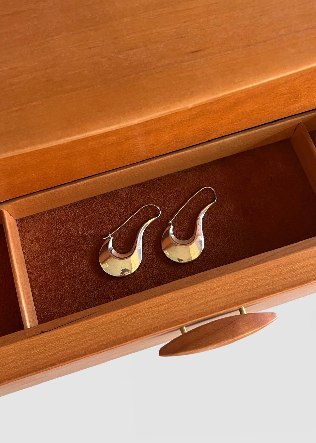 Curved Statement Hoop Earrings