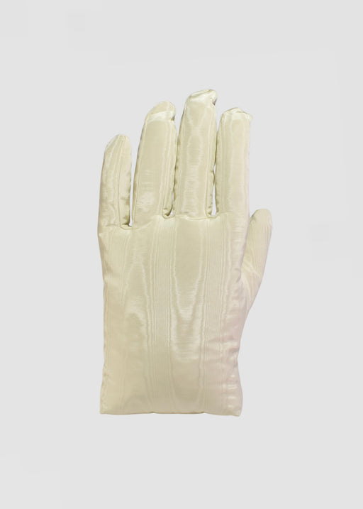 Left Hand Pillow in Ivory Moiré