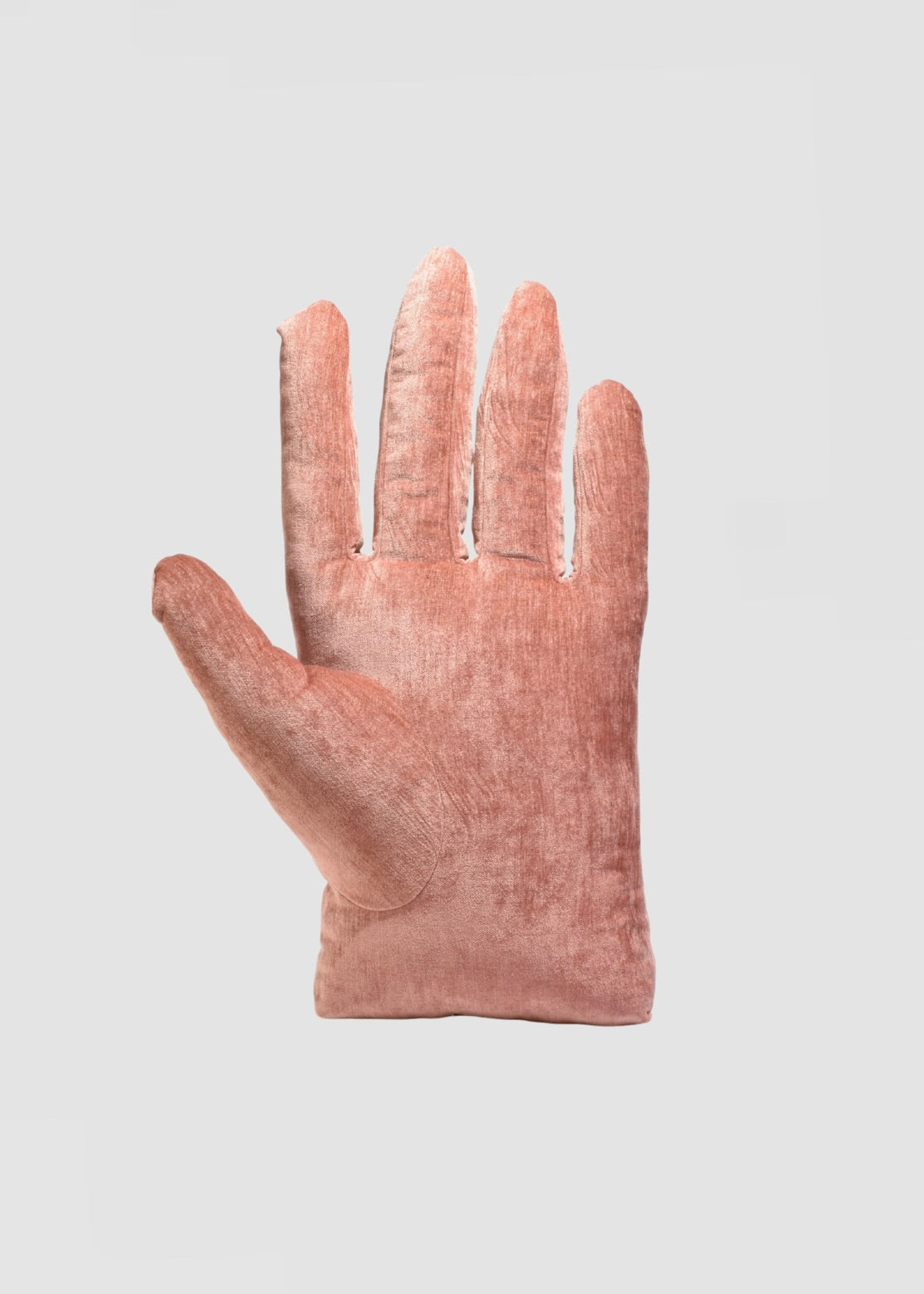 Left Hand Pillow in Rose Chenille