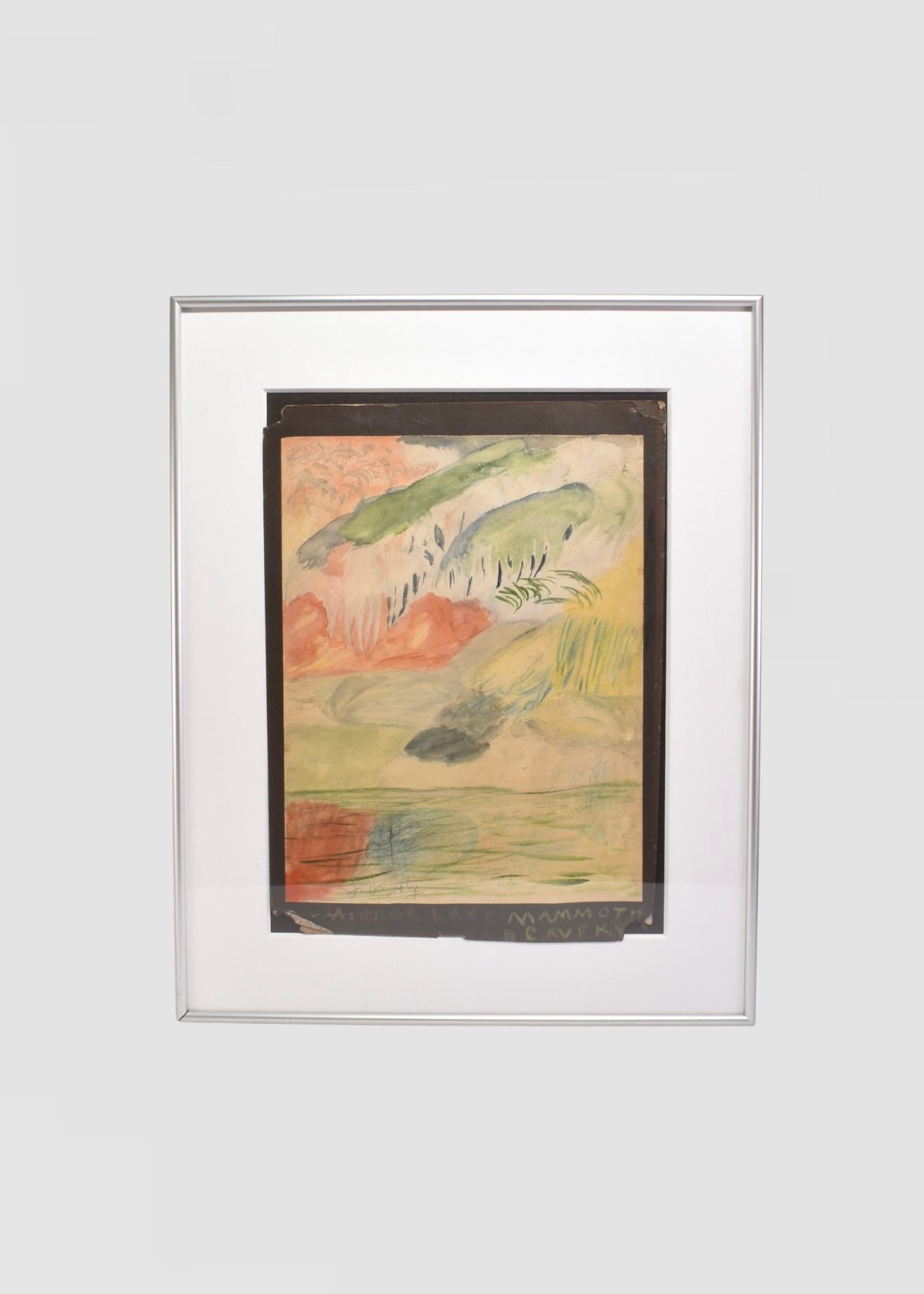 Mixed Media Landscape, Framed