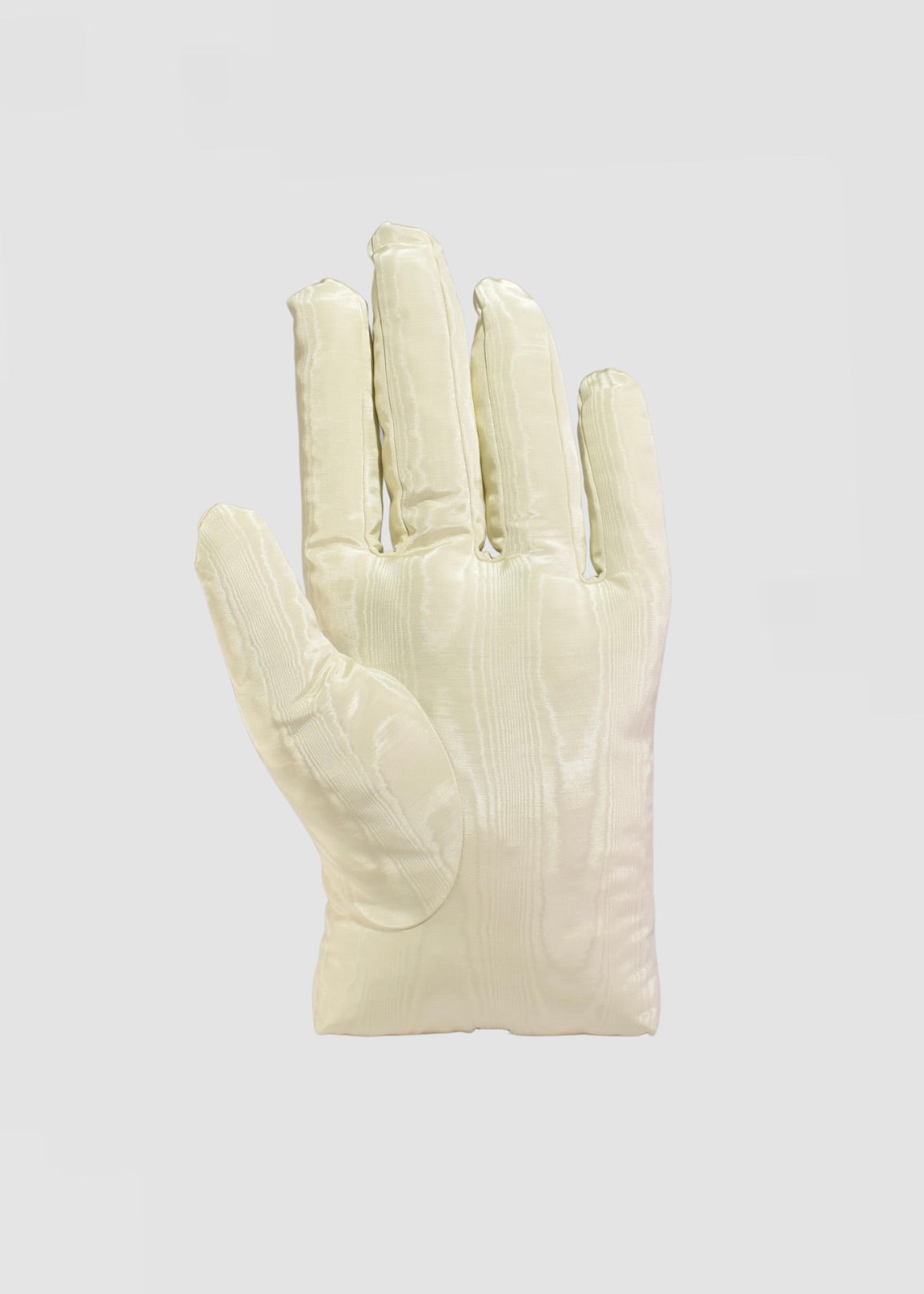 Left Hand Pillow in Ivory Moiré