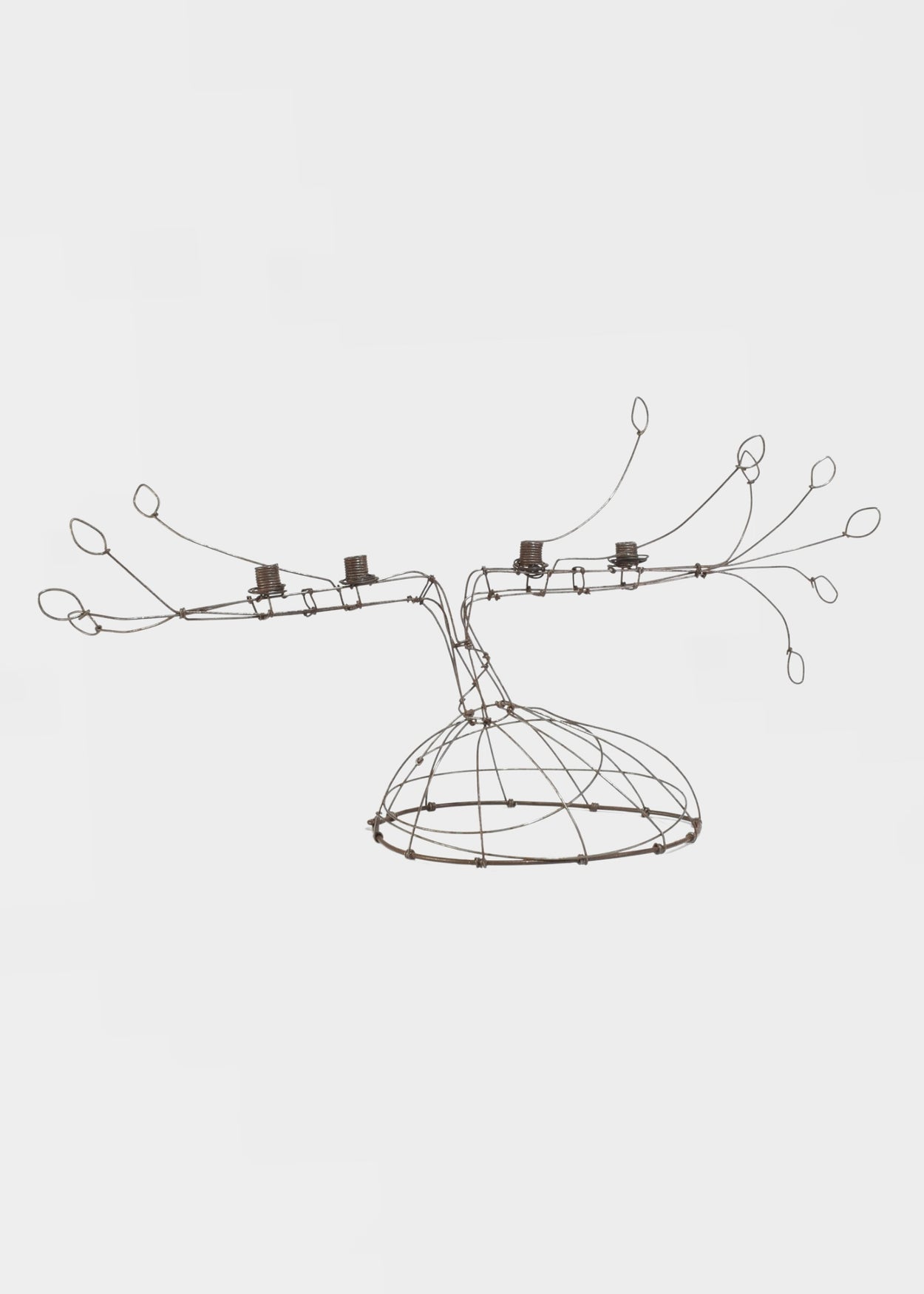 Sculptural Wire Candelabra