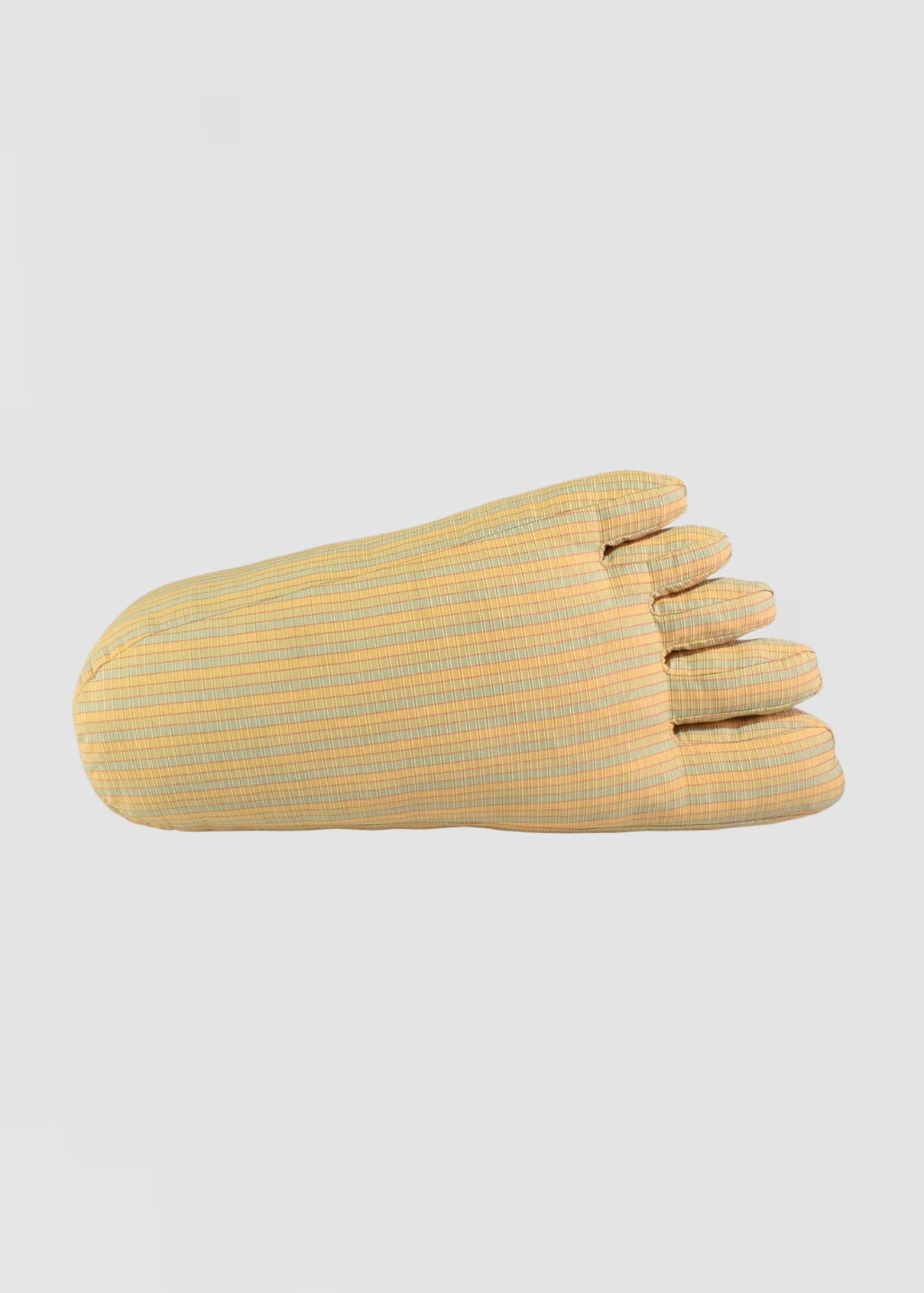 Foot Pillow in Yellow Check