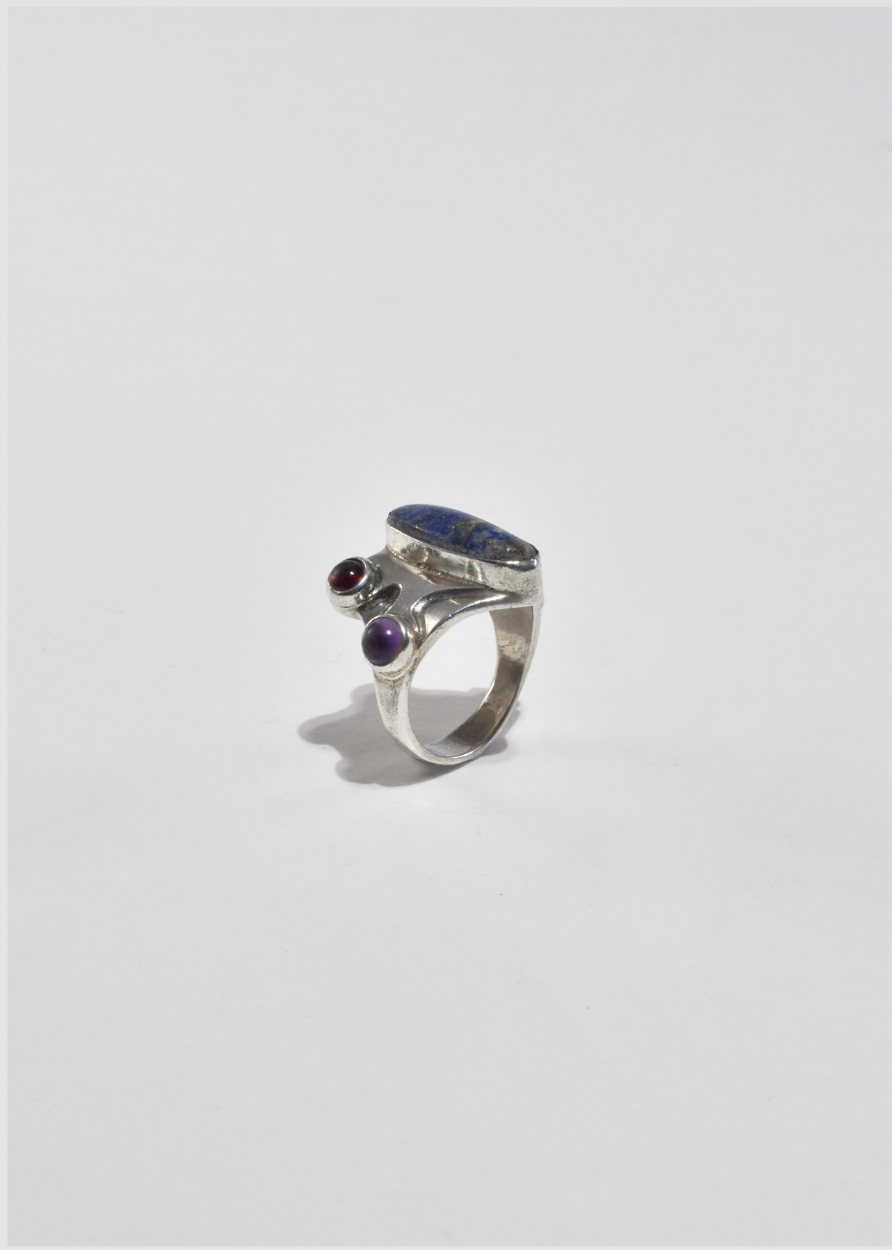 Abstract Multi Stone Ring