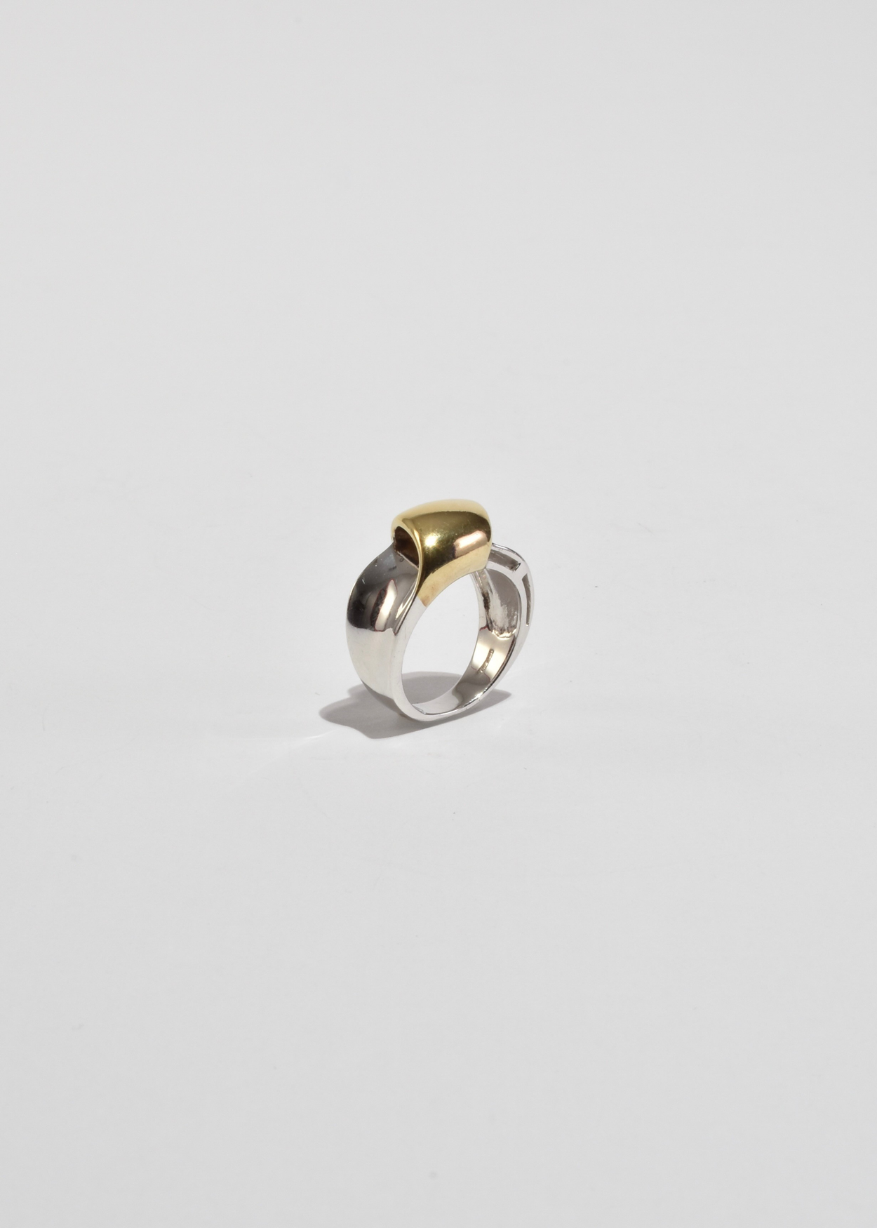 Two-Tone Loop Ring