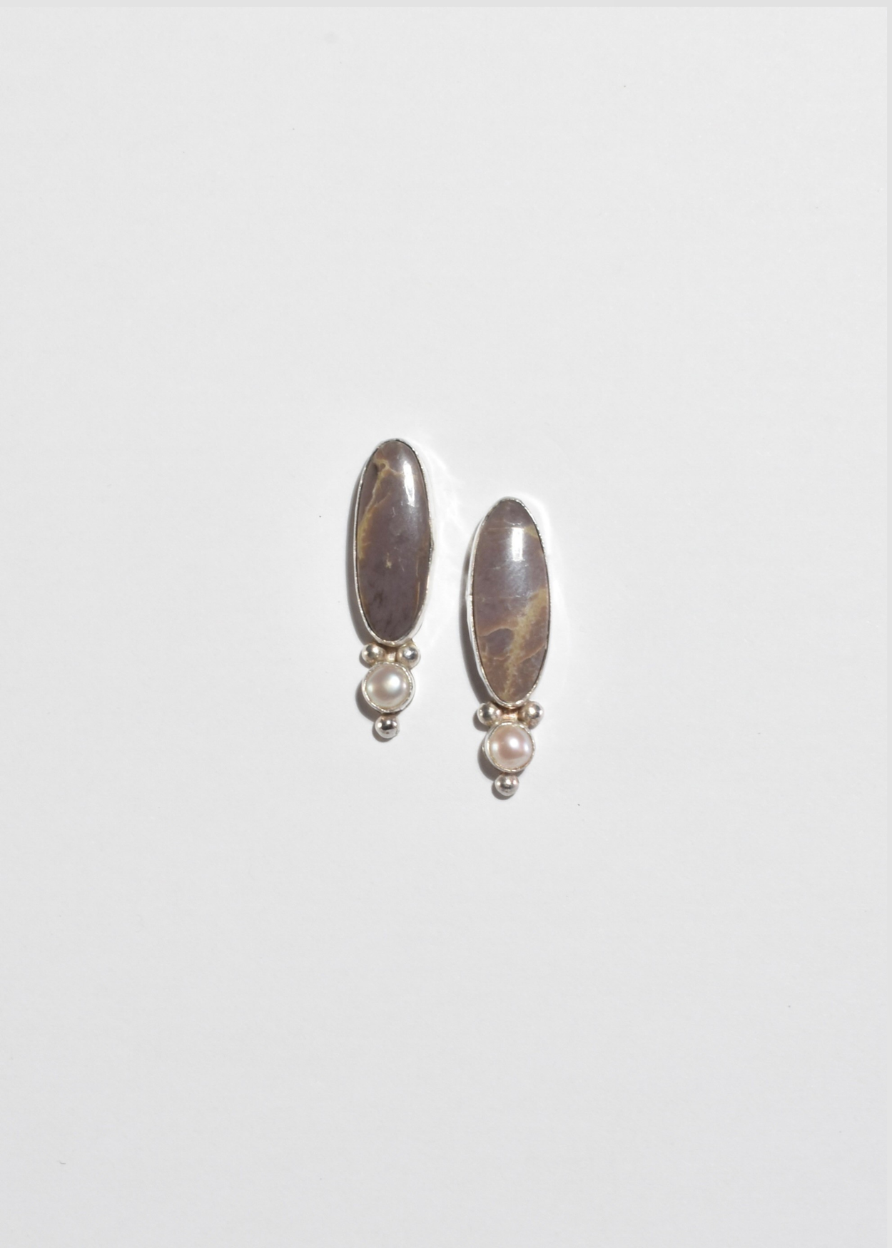 Jasper Pearl Earrings
