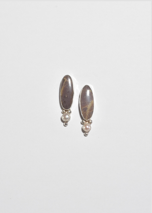 Jasper Pearl Earrings