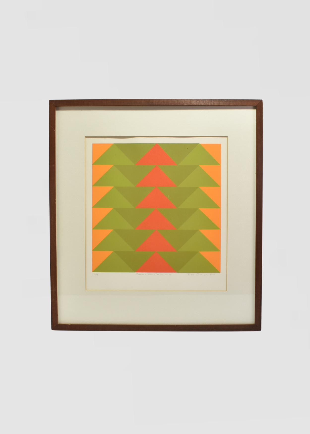 Geometric Print, Framed