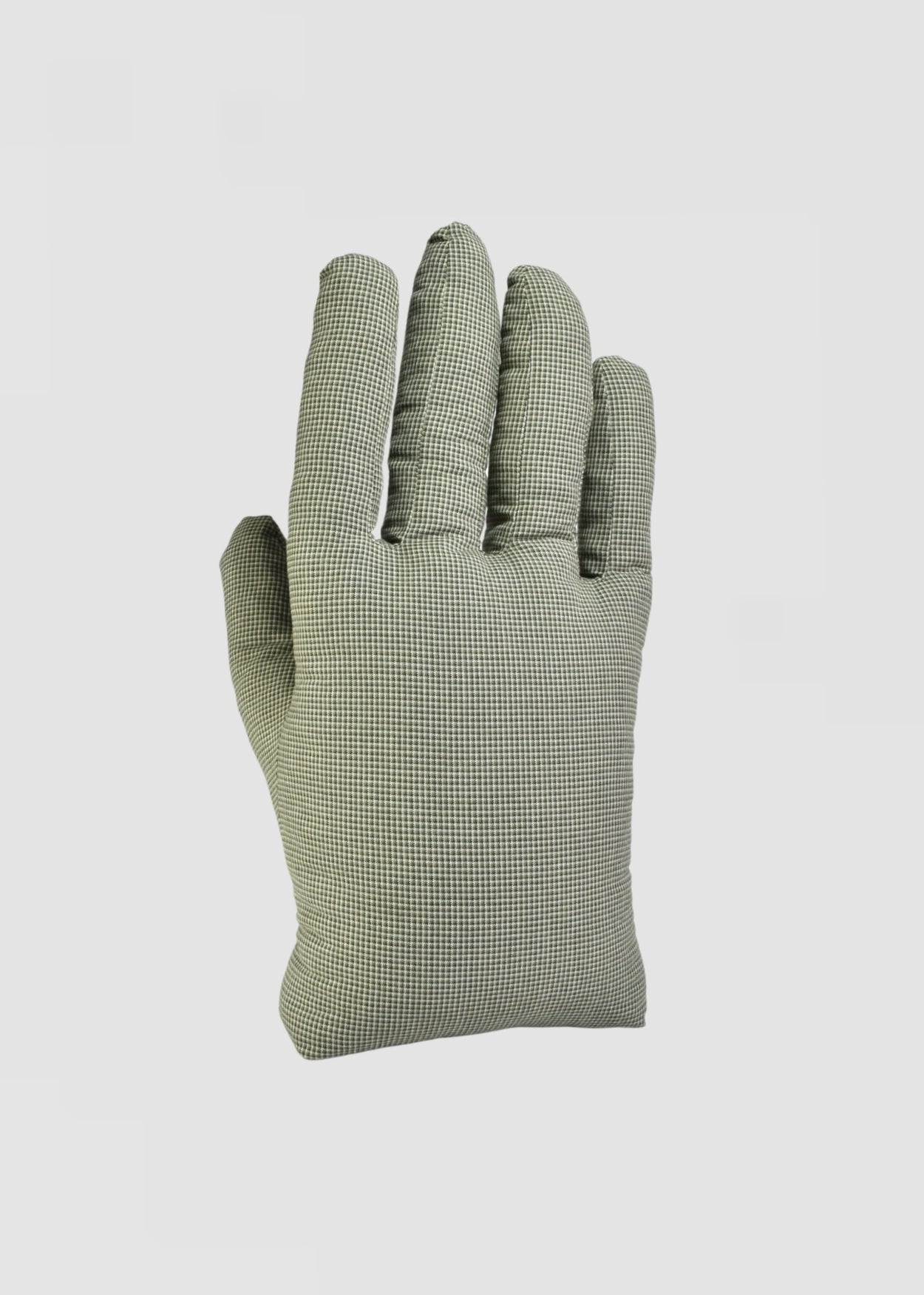 Right Hand Pillow in Green Tweed
